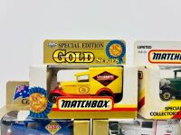 MATCHBOX: Eight 1:64 scale Matchbox models featuring the Ford Model A Van (MB38) in various liveries, all in original packaging [Location: Sydney] - 2
