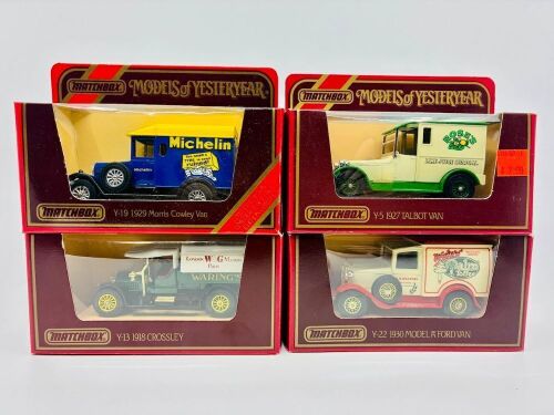 222 · MATCHBOX YESTERYEAR: Four Matchbox Models of Yesteryear 1:43 scale models, all in original packaging [Location: Sydney]