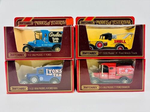 224 · MATCHBOX YESTERYEAR: Four Matchbox Models of Yesteryear 1:43 scale models, all in original packaging [Location: Sydney]