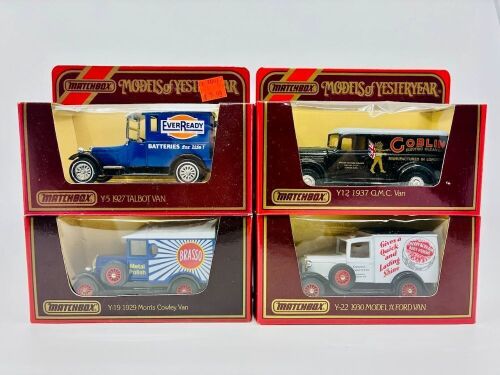 225 · MATCHBOX YESTERYEAR: Four Matchbox Models of Yesteryear 1:43 scale models, all in original packaging [Location: Sydney]