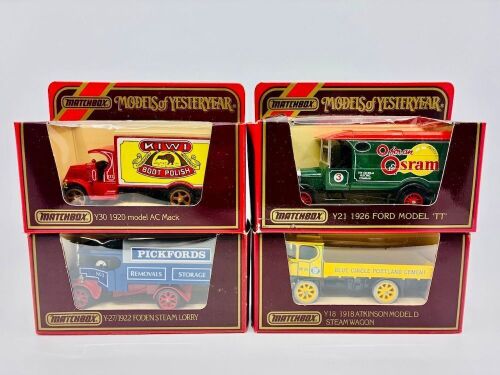 226 · MATCHBOX YESTERYEAR: Four Matchbox Models of Yesteryear 1:43 scale models, all in original packaging [Location: Sydney]