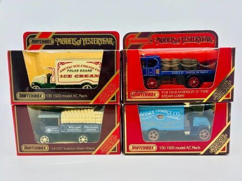 238 · MATCHBOX YESTERYEAR: Four limited edition Matchbox Models of Yesteryear 1:43 scale models including, all in original packaging [Location: Sydney]