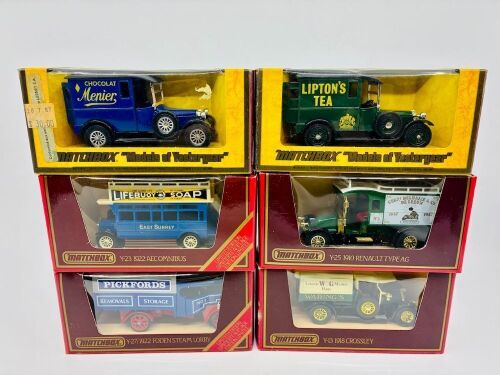 240 · MATCHBOX YESTERYEAR: Six Matchbox Models of Yesteryear 1:43 scale models, all in original packaging [Location: Sydney]