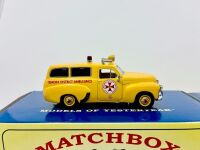 MATCHBOX YESTERYEAR: Two Matchbox Models of Yesteryear 1:43 scale Holden FJ Panel Vans, both in original packaging [Location: Sydney] - 2