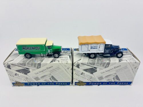 259 · MATCHBOX YESTERYEAR: Two Matchbox Models of Yesteryear 'Power of the Press' series 1:43 scale models, both in original packaging [Location: Sydney]
