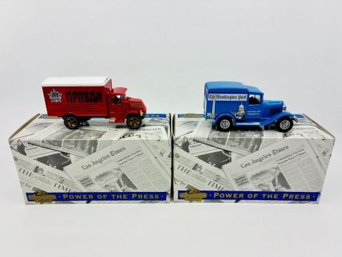 260 · MATCHBOX YESTERYEAR: Two Matchbox Models of Yesteryear 'Power of the Press' series 1:43 scale models, both in original packaging [Location: Sydney]