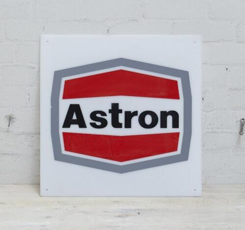ASTRON: A neon 'Astron' sign with acrylic decals, 60x60cm.