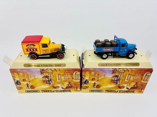 262 · MATCHBOX YESTERYEAR: Two Matchbox Models of Yesteryear 'Great Beers of the World' series 1:43 scale models, both in original packaging [Location: Sydney]
