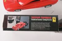 TESTAROSSA: Two 1980s 'Ferrari Formula' Testarossa Telephones, one in white, the other red. Boxed [Location: Melbourne] - 3