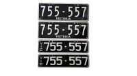 Victorian Numeric Plate | 755.557 - 2