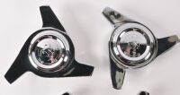 WHEEL SPINNERS: A very fine set of Ferrari three ear wheel spinner knock-offs, suits Ferrari 365 GTC/4, each measures approximately 55mm internally [Updated Description & Photos] [Location: Melbourne] - 2
