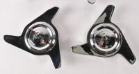 WHEEL SPINNERS: A very fine set of Ferrari three ear wheel spinner knock-offs, suits Ferrari 365 GTC/4, each measures approximately 55mm internally [Updated Description & Photos] [Location: Melbourne] - 3