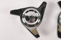 WHEEL SPINNERS: Four Ferrari three ear wheel spinner knock-offs, including three right hand thread and one left hand. Each measure approximately 55mm internally [Updated Description & Photos] [Location: Melbourne] - 6