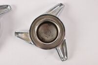 WHEEL SPINNERS: Four Ferrari three ear wheel spinner knock-offs, including three right hand thread and one left hand. Each measure approximately 55mm internally [Updated Description & Photos] [Location: Melbourne] - 9