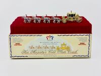 MATCHBOX YESTERYEAR: A Matchbox Models of Yesteryear 1:43 scale model of Her Majesty's Gold State Coach (YY66), complete with original packaging [Location: Sydney]