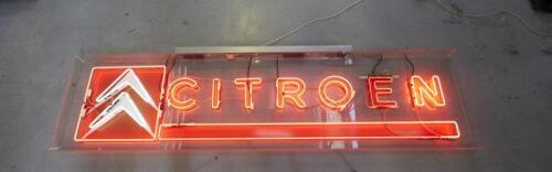 CITROEN: c2000's neon sign with Citroen Chevron logo and branding, 2.5 meters wide x 60cm high. (SALEROOM NOTICE)
