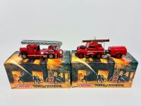 MATCHBOX YESTERYEAR: Two Matchbox Models of Yesteryear 'Fire Engine' series 1:43 scale models, complete with original packaging [Location: Sydney]