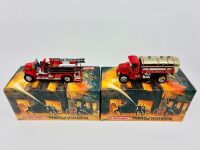 MATCHBOX YESTERYEAR: Two Matchbox Models of Yesteryear 'Fire Engine' series 1:43 scale models, both complete with original packaging [Location: Sydney]
