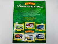 MATCHBOX YESTERYEAR: A Matchbox Models of Yesteryear box set, 'The Flavours of Australia', featuring six 1:64 scale Ford Model A Vans in Australian food company liveries, complete with original packaging [Location: Sydney] - 4