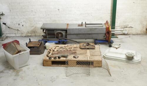 EUDO: c1923 steel Eudo pump, single body double head (see additional images)