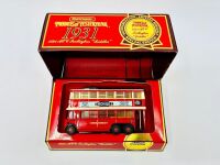 MATCHBOX YESTERYEAR: A Matchbox Models of Yesteryear 1:43 scale model of the 1931 AEC Trolleybus (Diddler) (Y10), complete with original packaging [Location: Sydney]