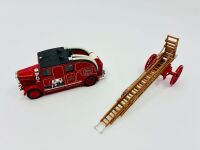 MATCHBOX YESTERYEAR: A Matchbox Models of Yesteryear 1:43 scale model of the 1936 Leyland 'Cub' Fire Engine FK-7 (YS-9), complete with original packaging [Location: Sydney] - 2