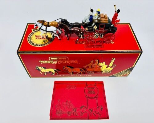 304 · MATCHBOX YESTERYEAR: A Matchbox Models of Yesteryear 1:43 scale model of the c.1820 Passenger Coach & Horses (YS-39), complete with original packaging [Location: Sydney]