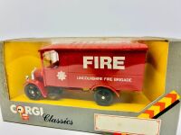 CORGI: A Thornycroft Van in 'Lincolnshire Fire Brigade' livery by Corgi, complete with original packaging [Location: Sydney] - 3