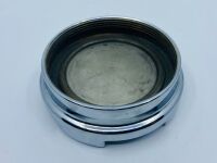 WHEEL CENTRE CAP: A chrome wheel centre cap, marked W 29 M F 18 - 4