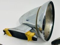 SIDE MIRRORS: A group of three Talbot 'bullet' shaped chrome side mirrors - 5