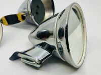 SIDE MIRRORS: A group of three Talbot 'bullet' shaped chrome side mirrors - 6