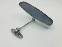 REAR VISION MIRROR: A Desmo rectangular chrome mirror with dash mount - 2