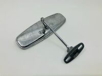 REAR VISION MIRROR: A Desmo rectangular chrome mirror with dash mount - 4