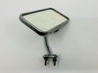 REAR VISION MIRROR: A rectangular chrome mirror with dash mount - 2
