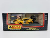 PORSCHE: A 1:43 scale model by Eagle Collectibles/Universal Hobbies of the 911 Carrera RSR #53, driven in the 1976 24 Hours of Le Mans, complete with original packaging [Location: Sydney] - 4