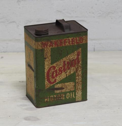 WAKEFIELD: A 'Wakefield Castrol Motor Oil' one imperial gallon tin, 24cm high.