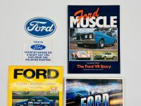 FORD: A group of three publications featuring Ford road and race cars together with two stickers [Location: Sydney] - 3