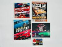 AUSTRALIAN MUSCLE CARS: A group of four publications featuring Australian muscle cars, together with the 'Australian Performance Cars 36 Postcard Collectors Set' [Location: Sydney]