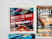 AUSTRALIAN MUSCLE CARS: A group of four publications featuring Australian muscle cars, together with the 'Australian Performance Cars 36 Postcard Collectors Set' [Location: Sydney] - 4