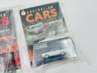 AUSTRALIAN CARS: Three issues of 'Australian Cars: The Collection' with 3 1:43 scale IXO models including Issue 04 (Holden EH Special Sedan), Issue 05 (Ford Falcon XY GT) and Issue 13 (Chrysler VC Valiant). [Location: Sydney] - 4