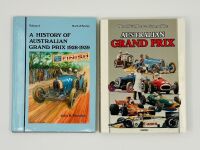 AUSTRALIAN GRAND PRIX: A pair of hardcover books including 'The Official 50-Race History of the Australian Grand Prix' published by R&T Publishing and 'A History of the Australian Grand Prix: 1928-1939' by John B. Blanden [Location: Sydney]