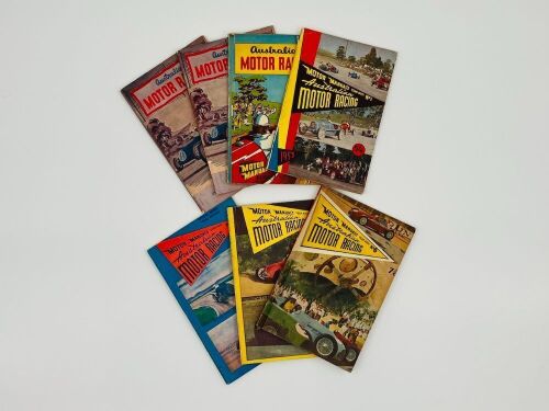 3 · AUSTRALIAN MOTOR RACING: A collection of Motor Manual's Australian Motor Racing Year Books Numbers 1-6 inclusive (with a duplicate copy of No. 1) [Location: Sydney]