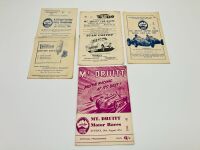 RACE PROGRAMMES: A collection of eleven original 1950s, 1960s & 1970s race programmes from Catalina Park, Parramatta Park, Gnoo-Blas, Lowood, Mt Druitt and Surfers Paradise [Location: Sydney] - 2