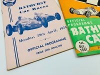 BATHURST: Three original race programmes from the early 1950s together with the hardcover book 'Bathurst: Cradle of Australian Motor Racing' by John Medley [Location: Sydney] - 2