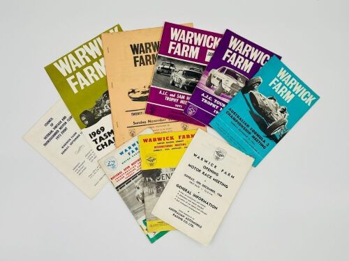 WARWICK FARM: A collection of six race programmes from the period 1961-1973 [Location: Sydney]