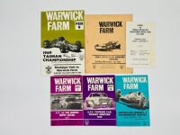 WARWICK FARM: A collection of six race programmes from the period 1961-1973 [Location: Sydney] - 2