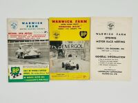 WARWICK FARM: A collection of six race programmes from the period 1961-1973 [Location: Sydney] - 3