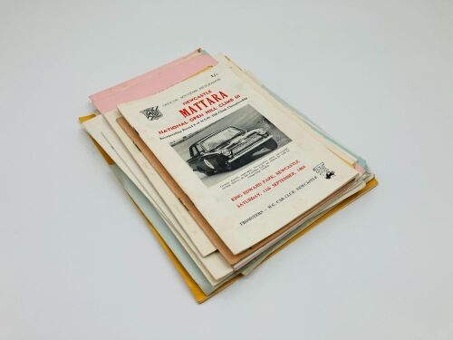 11 · HILLCLIMBS: A collection of race programmes from the 1960s and 1970s for NSW Hillclimbs [Location: Sydney]