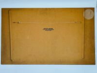 ALLAN MOFFAT: A period Girlock advertising poster board with artwork depicting Allan Moffat's Ford Mustang Trans-Am #9, 54cm wide by 90cm high [Location: Sydney] - 2