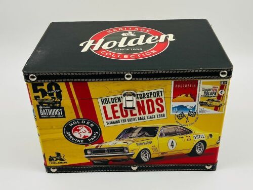 24 · HOLDEN: A Heritage Collection case commemorating Holden's Motorsport Legends at Bathurst 1968-2018, together with a framed and signed colour photograph of Norm Beechey's #1 Monaro [Location: Sydney]